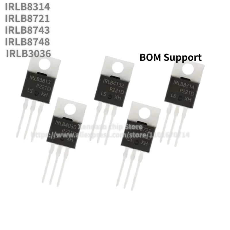 5pcs/lot  IRLB8314 IRLB8721 IRLB8743 IRLB8748 IRLB3036G package TO-220 Original genuine