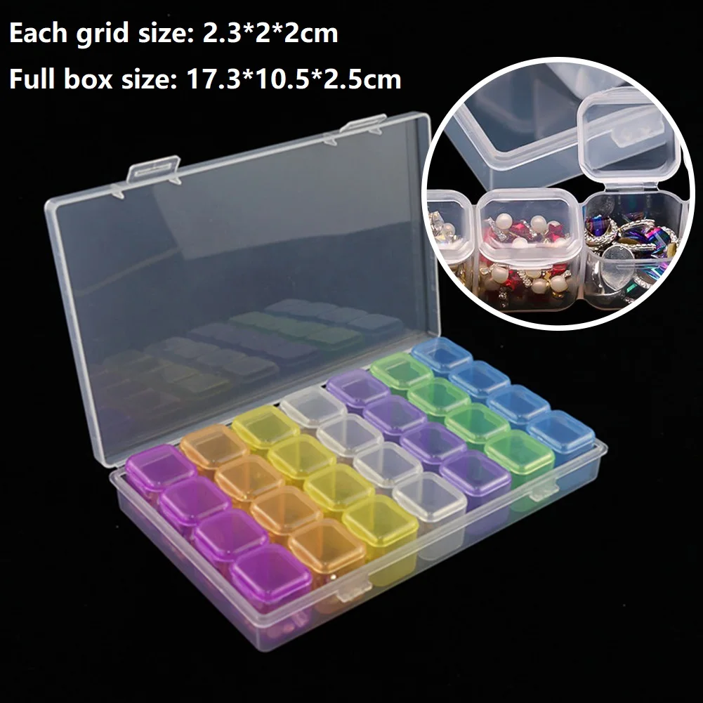Transparent Nail Drill Bits Storage Rack 3-Row