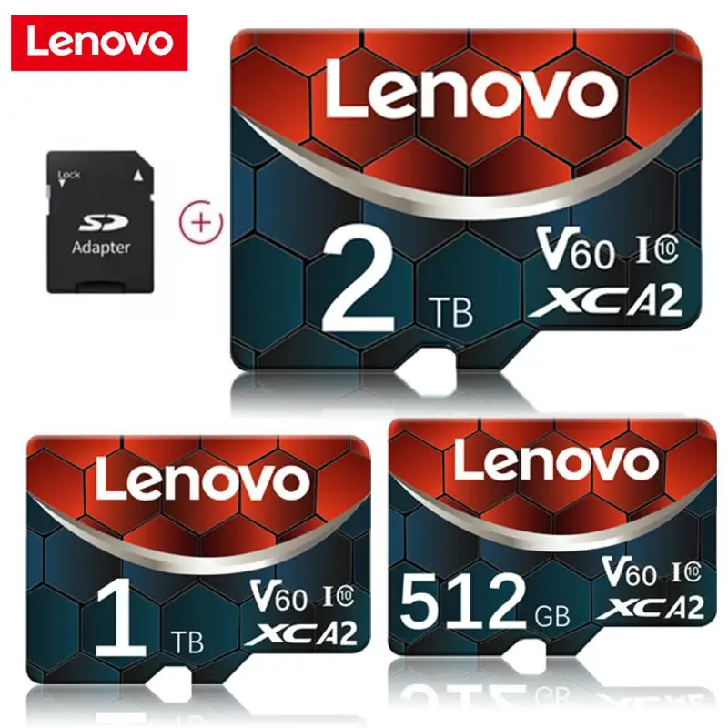 Lenovo 2TB Memory Card 128GB Class 10 V60 TF Card 1TB Mini SD Card 512GB High Speed Micro TF SD Card 256GB For Nintendo Switch