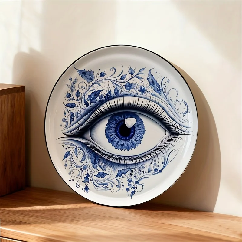 1Pc Blue And Floral…