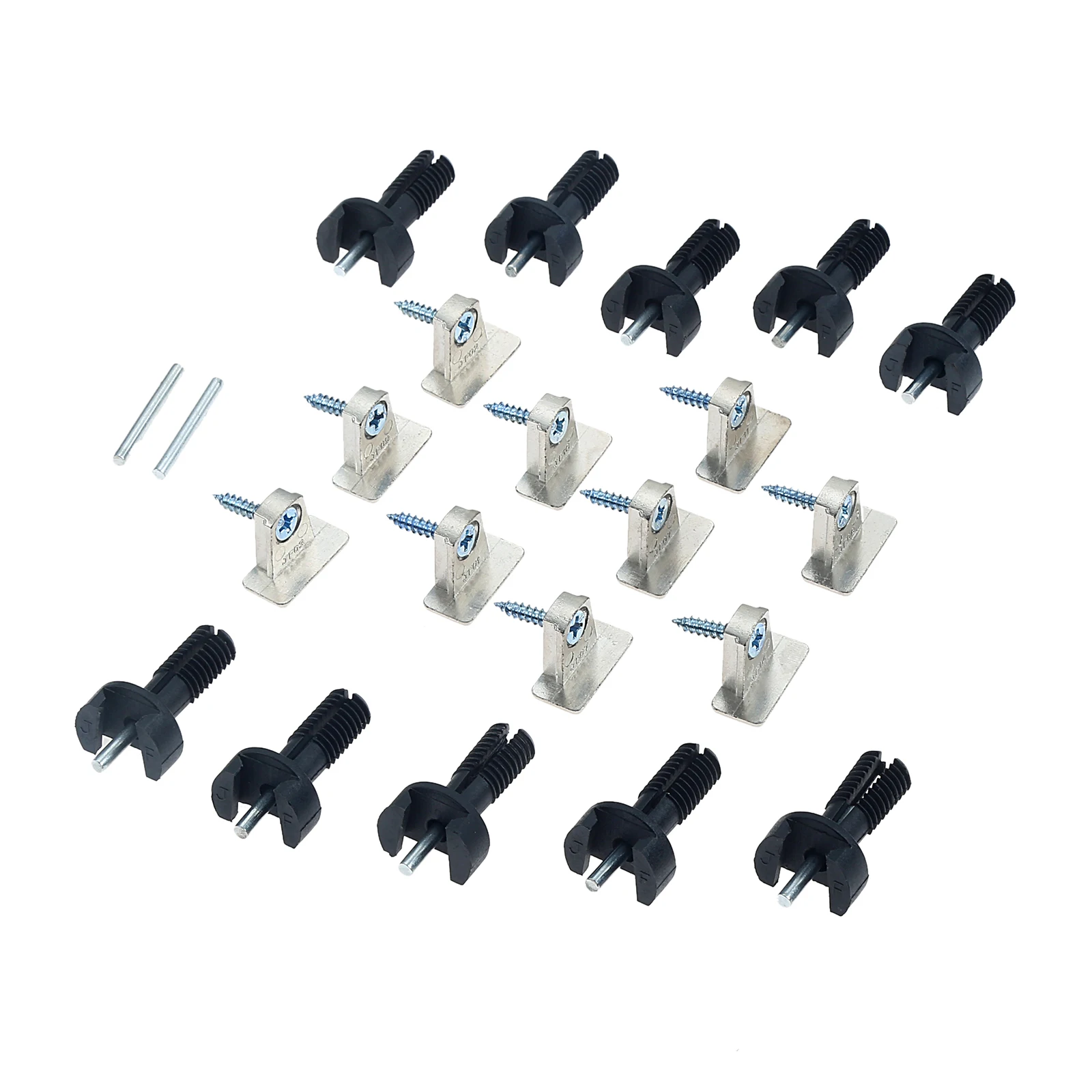 10pcs/set 4-in-1 Corner Brackets Cabinet Dowel Connector Shelf Support Layer Holder Fastener Code Chest Board Furniture Fittings