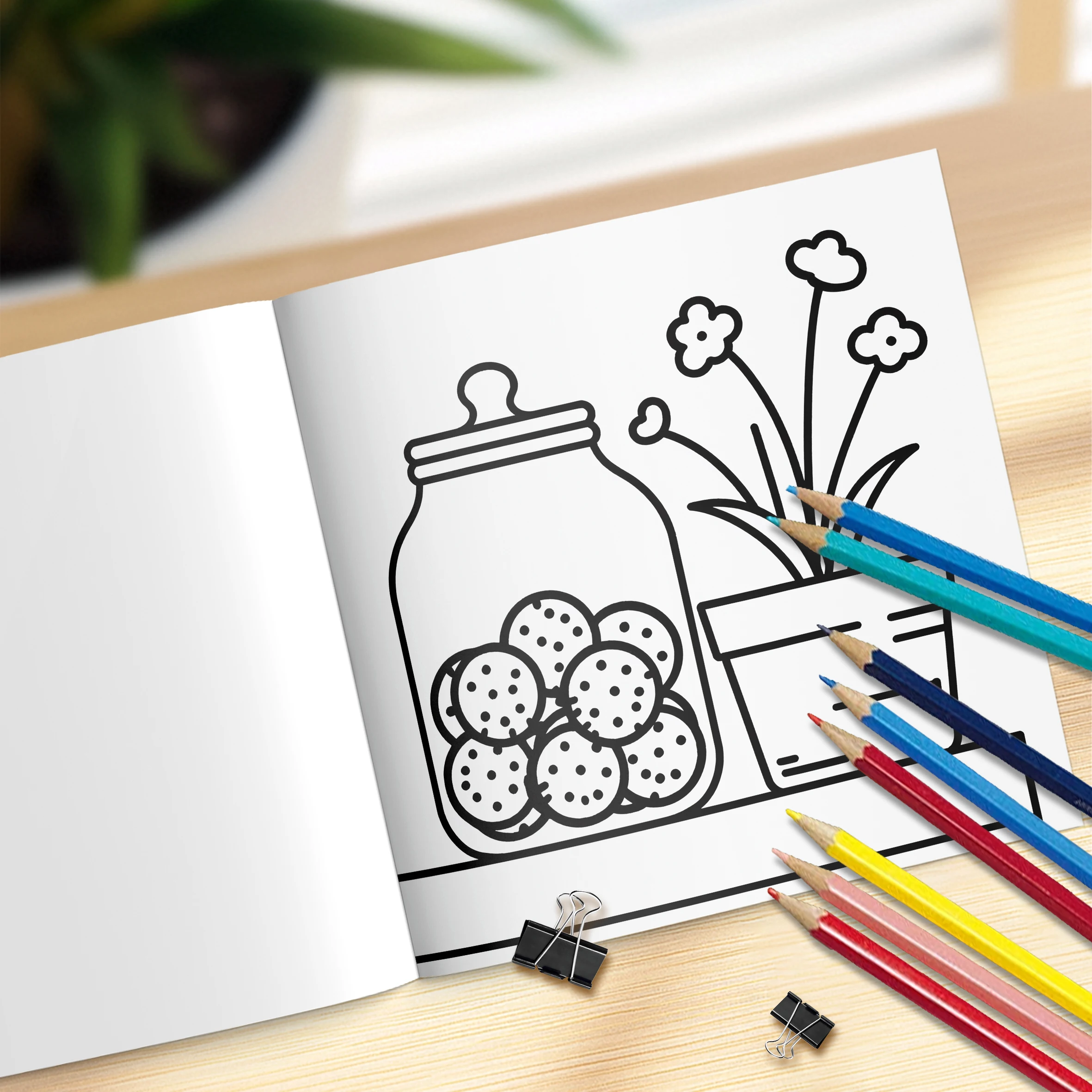 COZY & CUTE Bold-easy Patterns Coloring Book for Adults Cute Drawing Book Perfect Gift for Party and Birthday