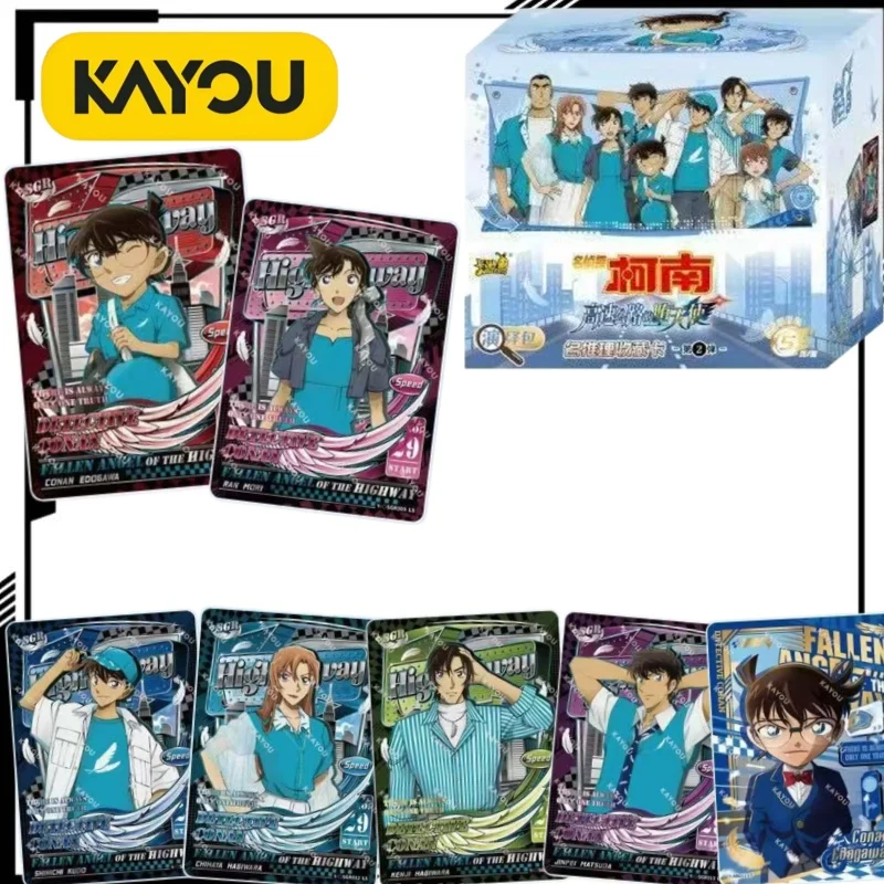 Tarjetas Coleccionables Oficiales de KAYOU de Detective Conan, Edición de Tarjetas de Jimmy Kudo, Paquete de 2, Mercancía de Anime, Regalo Navideño, Juguete de Moda