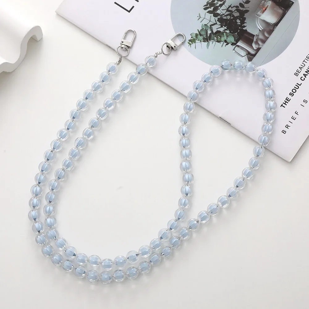 

Anti Loss Candy Color Beaded Crossbody Chain Universal Long-style Mobile Phone Crossbody Strap Cute Sweet Phone Neck Straps
