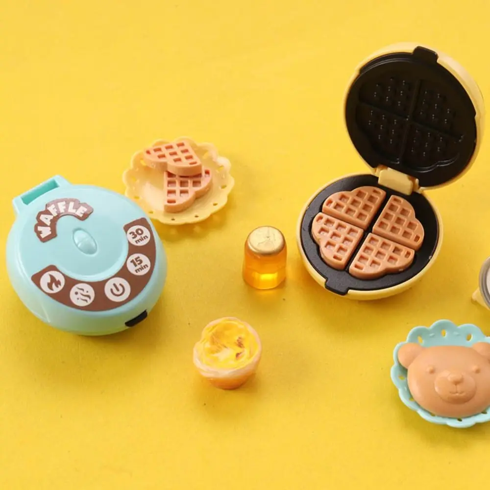 New 1/12 Dollhouse Electric Oven Kawaii Kitchen Furniture Miniature Bread Maker Mini Food Mini Model Mini Waffle Cake Oven