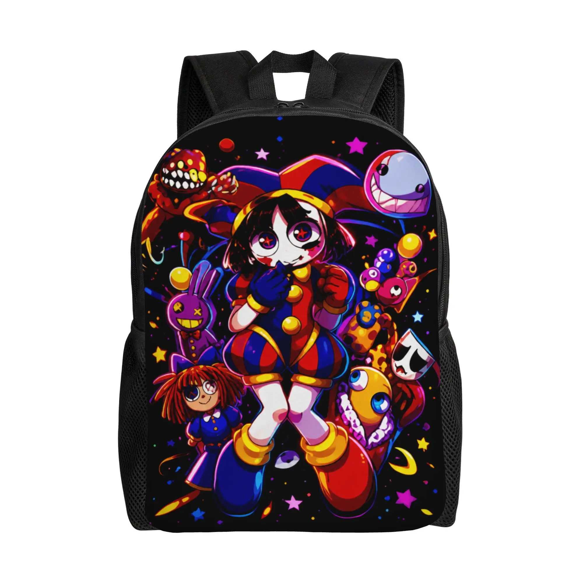 Jax Cartoon Digitals Circus Pomni Ragatha Caine Kinger Gangle Backpack for Men Women High School Daypack  Laptop Canvas Bags