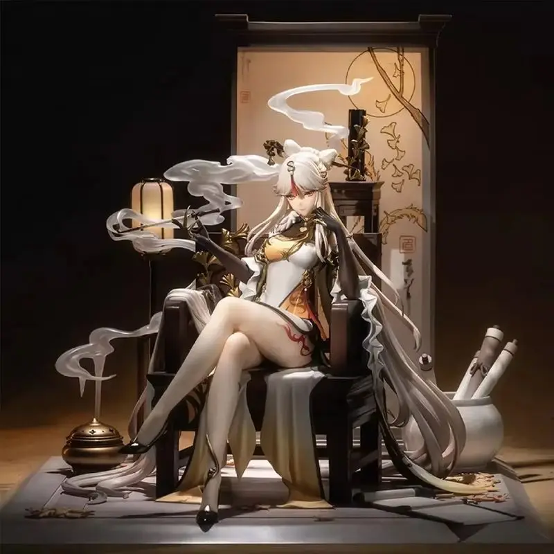 Genshin Impact Ningguang Anime Action Figure Modello da collezione Giocattoli bambola con Zhongli Klee Paimon per la collezione di figurine di fan