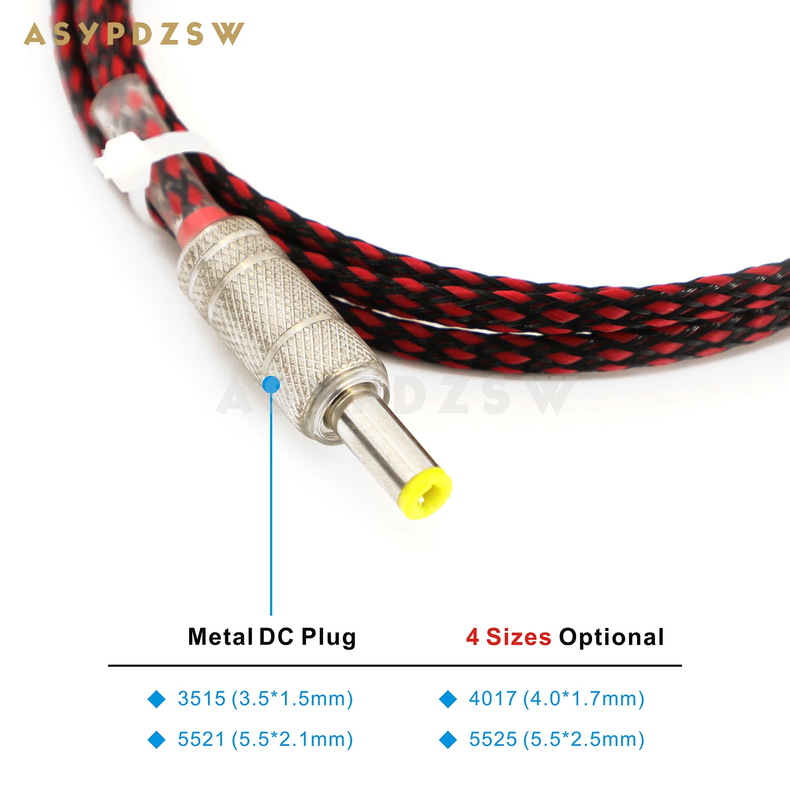 1.2M Pure copper Tinned manual Linear power supply cable GX16-2 PIN to 3515/4017/5521/5525 PSU cable