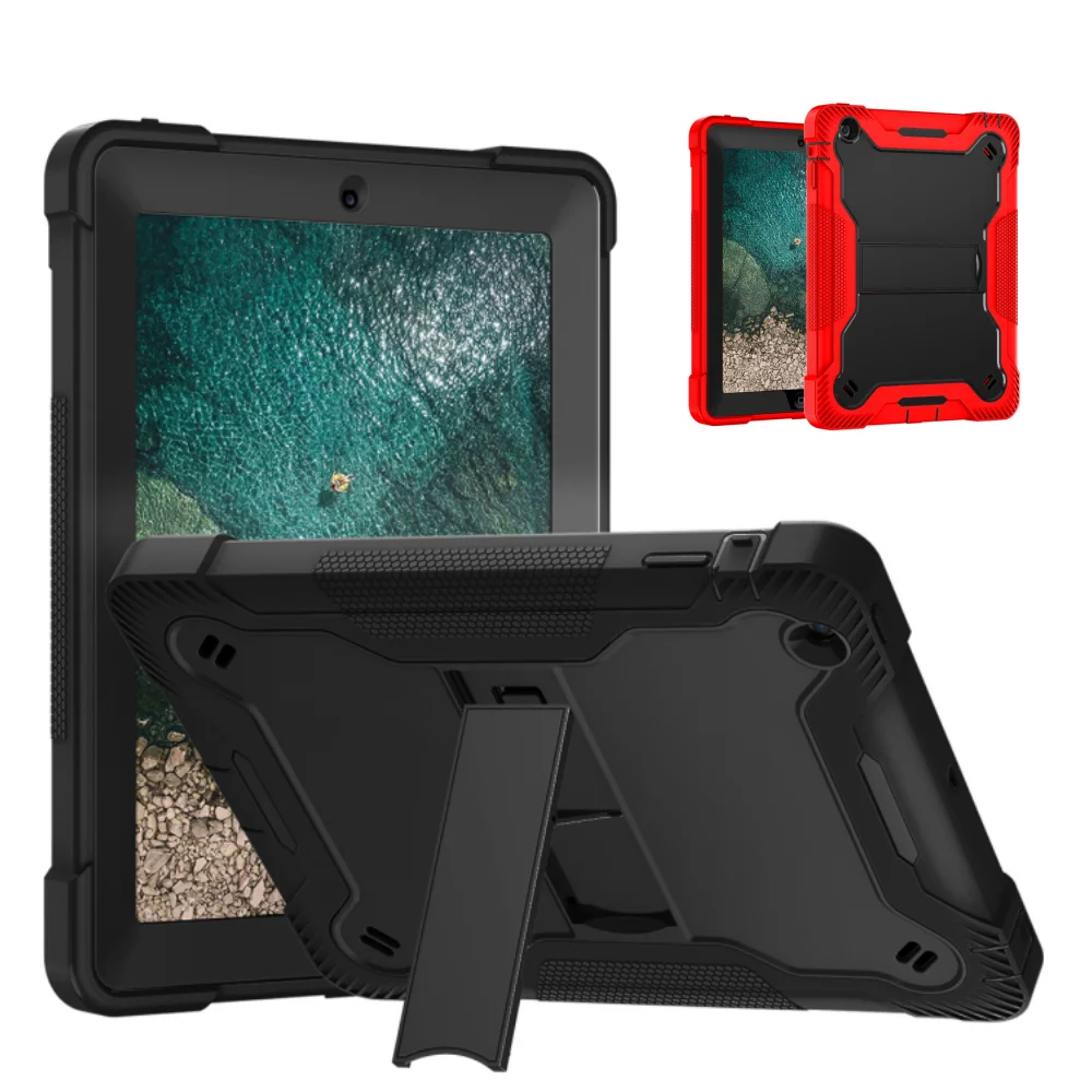 

Сверхмощный чехол для iPad 2 3 4 9,7 дюйма A1395 A1396 A1397 A1403 A1416 A1430 A1458 A1459 A1460 ПК + силиконовая подставка для планшета