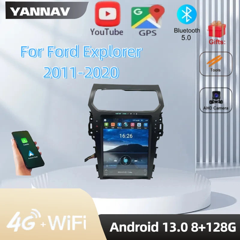 

Android13 Car Radio For Ford Explorer 2011-2020 Automotive Multimedia Carplay Auto GPS WIFI Bluetooth Stereo 4G Head Unit