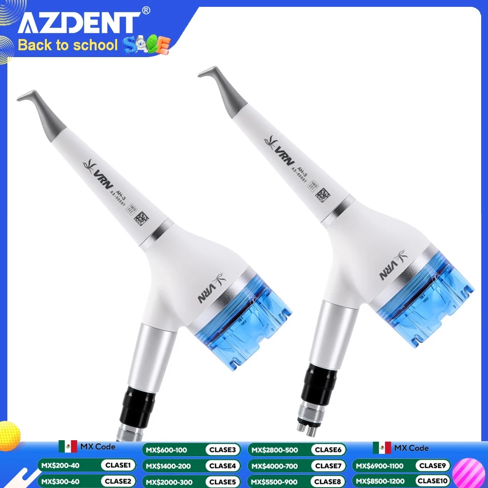 AZDENT Dentale Denti Lucidatura Manipolo Pistola Sbiancamento Spary Lucidatore Odontoiatria Compatibile 4 Fori/2 Fori Connettore Rapido
