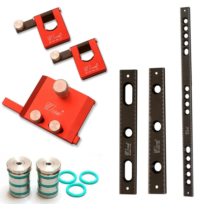 MFT 20mm Hole Positioning Ruler Fence Support Flip Clamp Woodworking Table Stop Block Auxiliary Fixator for Dog Hole BenchTop