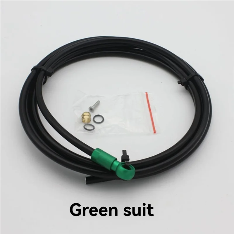 ABKV-Hydraulic Brake Hose 5Mmx 2M Hydraulic Brake Hose 5Mmx 2M MTB Brake Hosing Oil Tube Pipe CNC Cycling Accessories Red