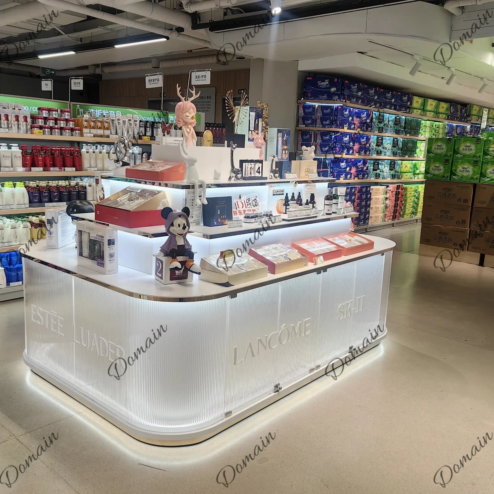 41 N Round Nakajima Cabinet Skin Care Products Showcase Set Table Jewelry Merchandise Store  Candy Souvenir Wedding Products