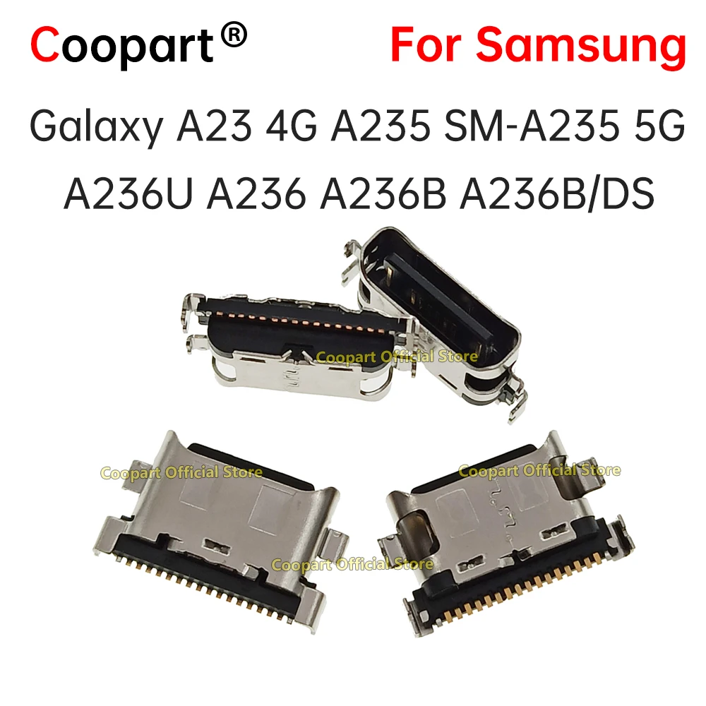 قابس منفذ شحن USB لسامسونج غالاكسي ، موصل قاعدة شحن جديد ، A23 ، 4G ، A235 ، 7.5 ، 5G ، A236U ، A236 ، A236B ، A236B ، A236B ، A236B ، DS ، 5-واي واي