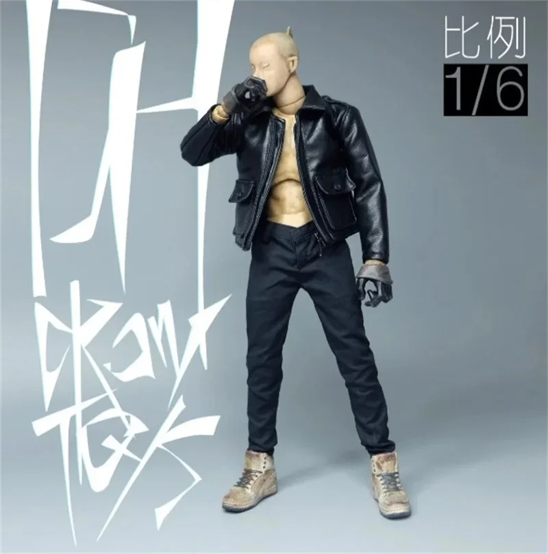 

Fanatic CROW DH TOYS 1/6 Male Soldier New Style Fashion Trend Leather Clothing Coat Model Fit 12'' Action Figure Body In Stock