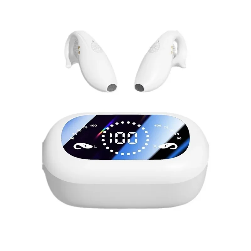 

Ear clip headset Huaqiangbei new wireless bone conduction Bluetooth headset digital display noise reduction 5.4