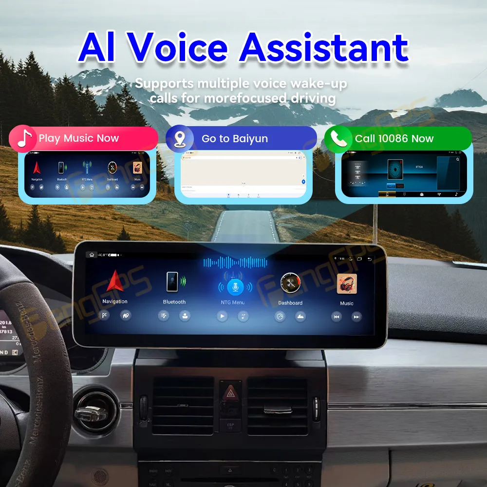 For Mercedes-Benz GLK 2009 2010 -2012 NTG4.0 14.9''Andriod Screen Car Radio Multimedia Player Carplay GPS Stereo 4G New Style