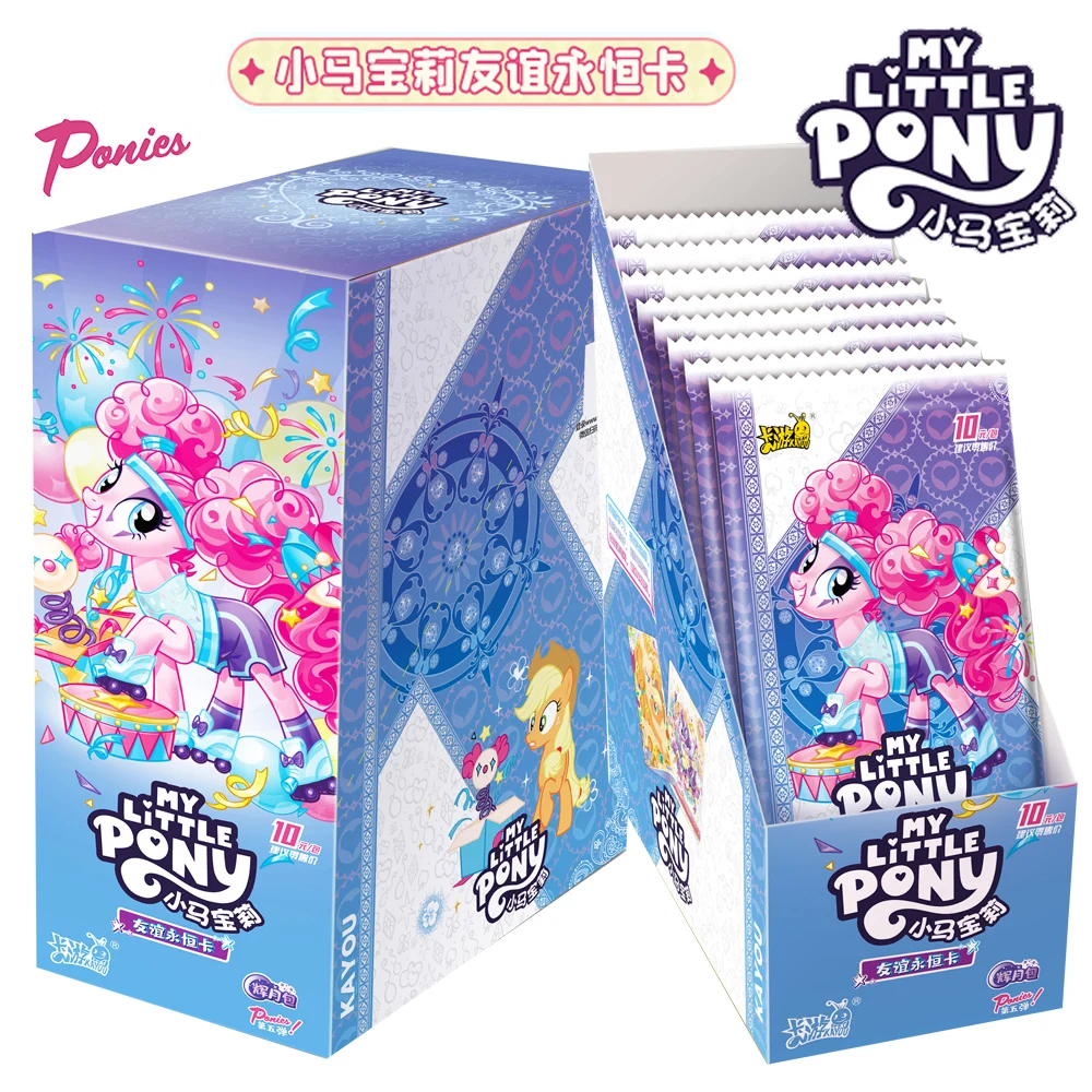 

KAYOU My Little Pony Collection Cards For Children American Animated Characters Applejack Fantasy Rainbow Card Game Toys Gifts