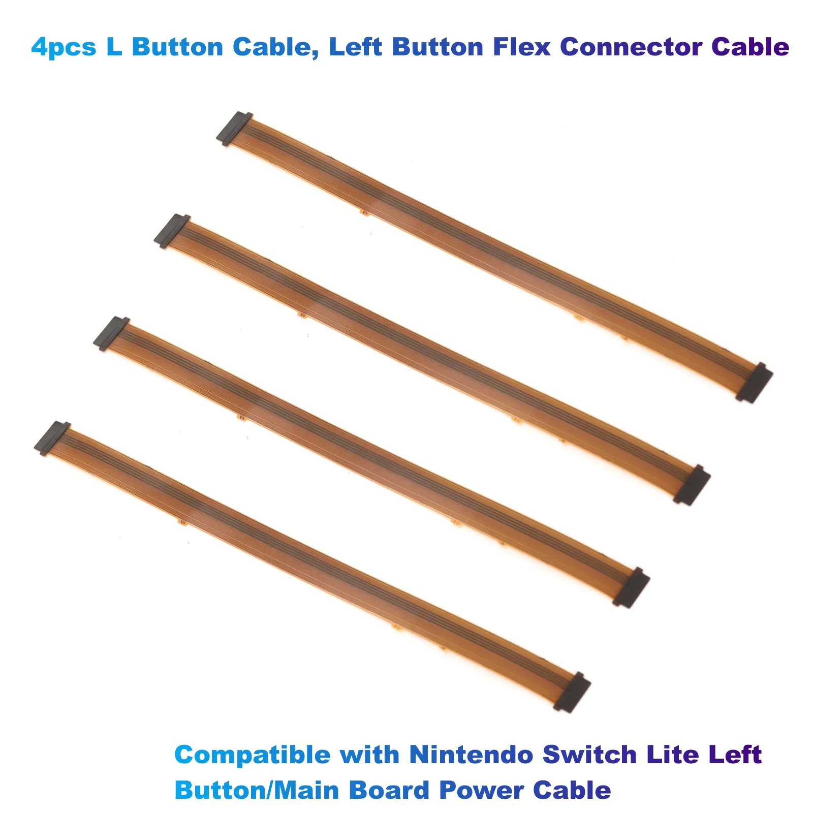 4pcs L Button Cable, Left Button Flex Connector Cable Compatible with Nintendo Switch Lite Left Button/Main Board Power Cable