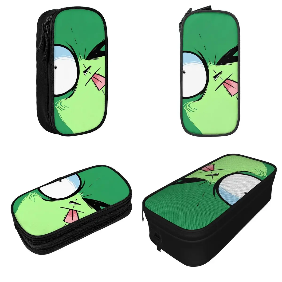 Invader Zim Gir Pencil Cases Creative Pen Box Pencil Bags for Student Big Capacity School Supplies Cosmetic Pencilcases