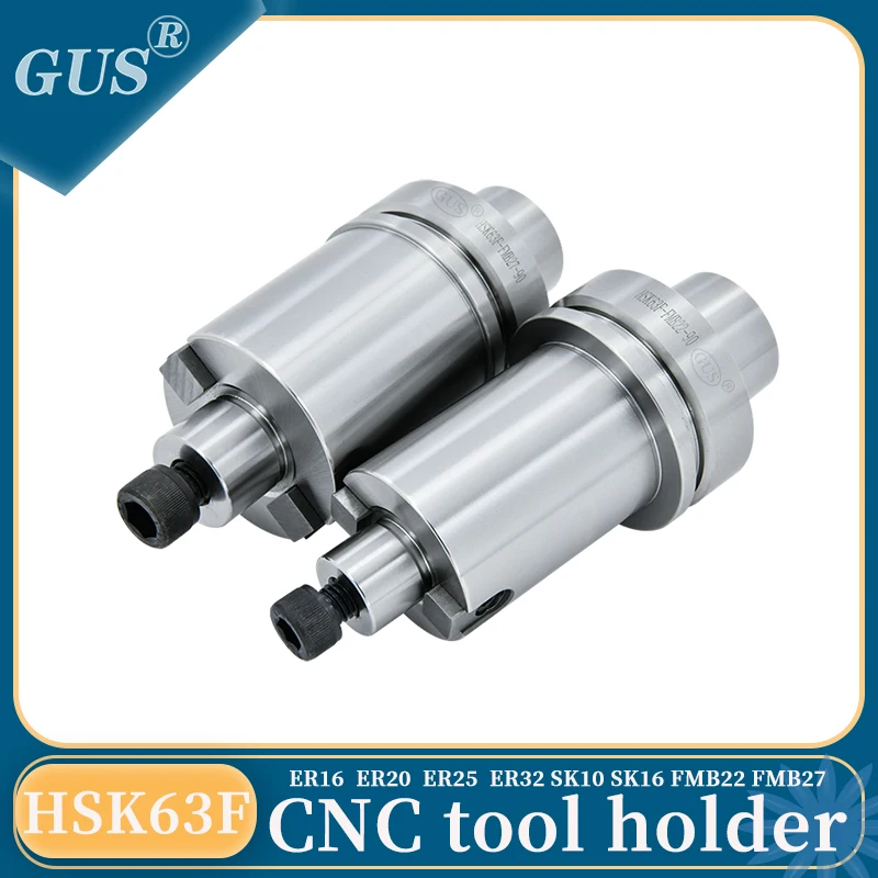 HSK63F Tool Holder ER16 ER20 ER25 ER32 ER40 SK10 SK16 Collet Chuck FMB22 FMB27 CNC Engraving Woodworking Machine bracket tools