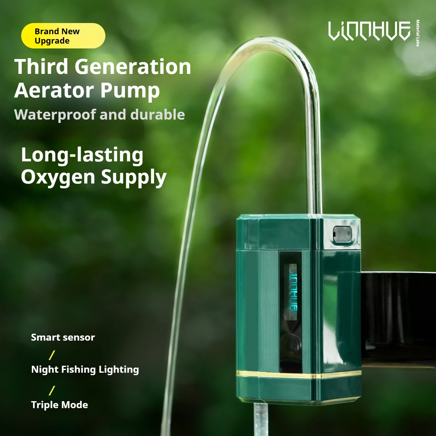 

Интеллектуальный индукционный многофункциональный кислородный насос для рыбалки, портативный аэраторный насос с электрическим водопоглотителем