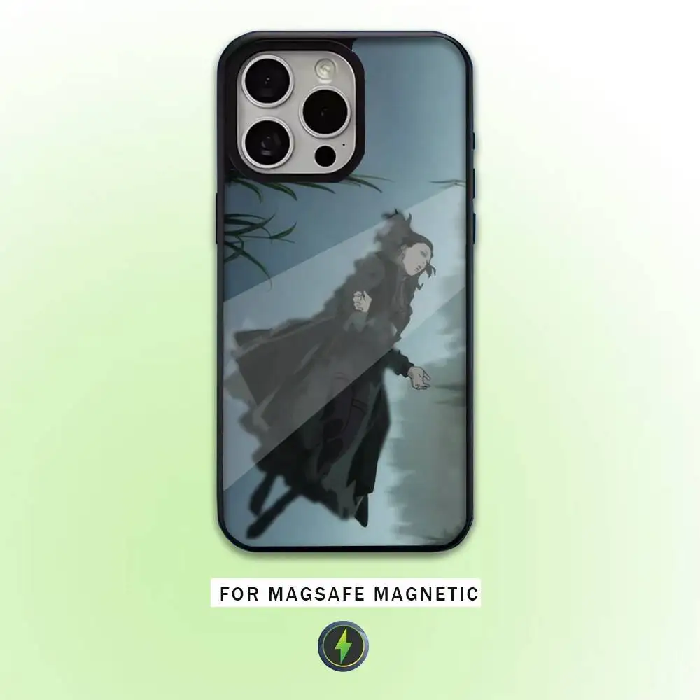 เคสโทรศัพท์ลายอนิเมะ E-ergo P-Proxy สำหรับ iPhone17,16,15,14,13,12,11 Plus,Pro Max รองรับการชาร์จไร้สายแบบแม่เหล็ก Magsafe