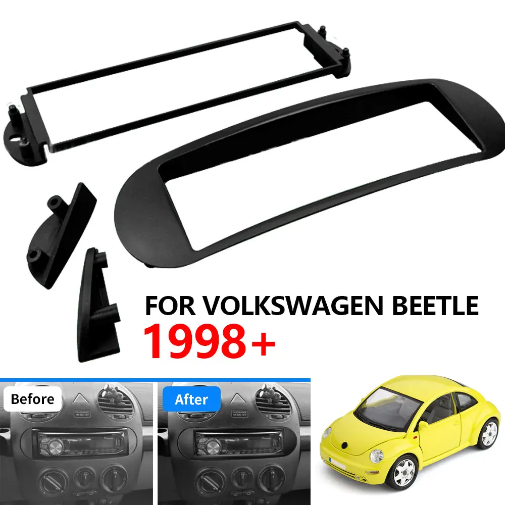 

Single Din Facia for Volkswagen VW New Beetle 1998-2010 Radio DVD Stereo CD Panel Dash Kit Trim Fascia Face Plate Frame