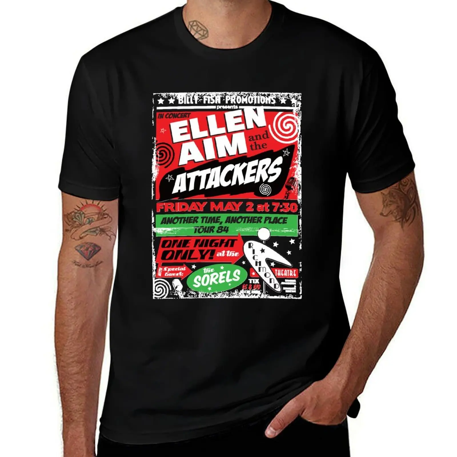 Ellen Aim and the Attackers T-Shirt t shirts for man slim fit T-Shirt
