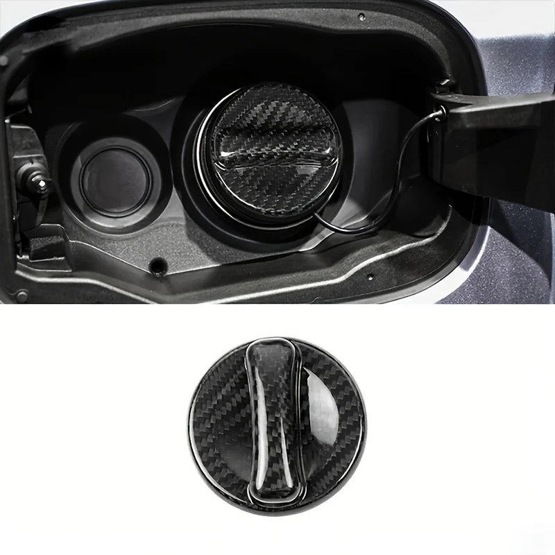 For new Mercedes-Benz models: fuel filler cap accessory, featuring a rigid carbon fiber texture