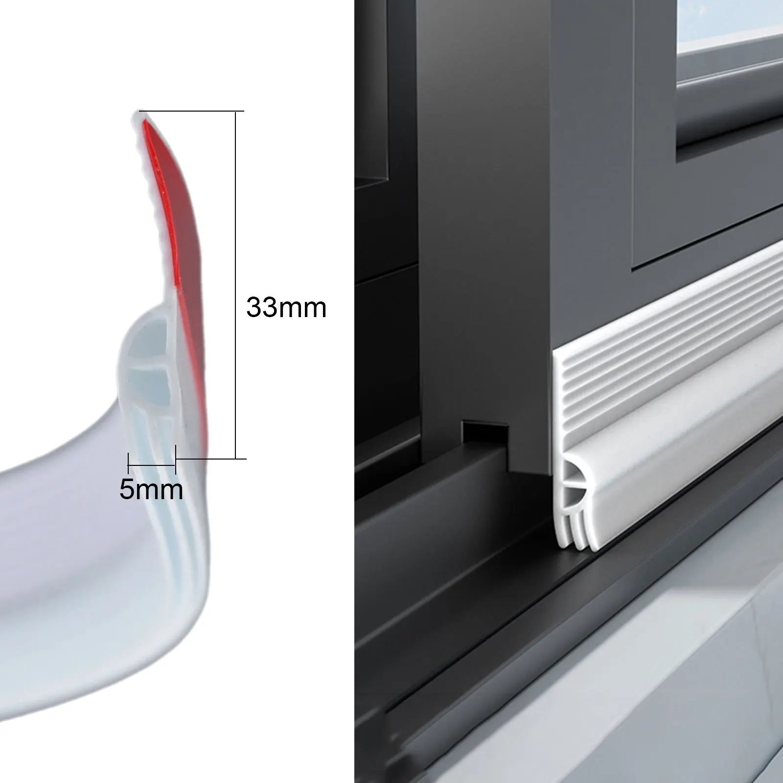 

Уплотнительные ленты для теплоизоляции с шумоподавлением, подходящие для дверей разных размеров, изготовленные из качественного материала TPE