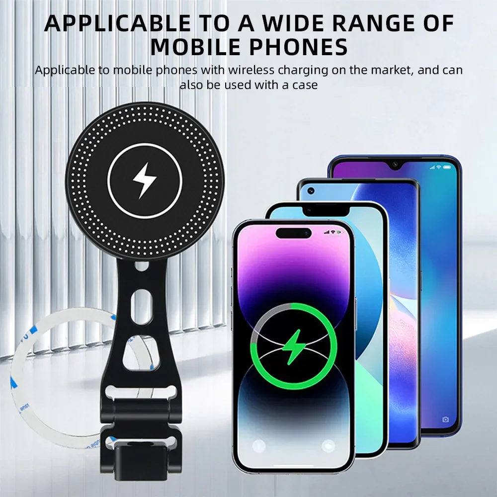 

Wireless Charging Magnetic Phone Holder with Arri Locating Pins Phone Mount Horizontal Vertical Shooting Live Monitor