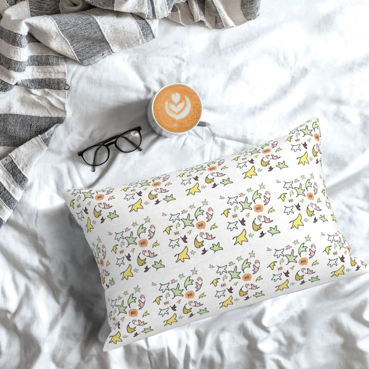 Heartstopper Leaves Hi Rectangle Pillowcase Cushion Cover Decorative Bedroom Bed Home Comfort Throw Pillow