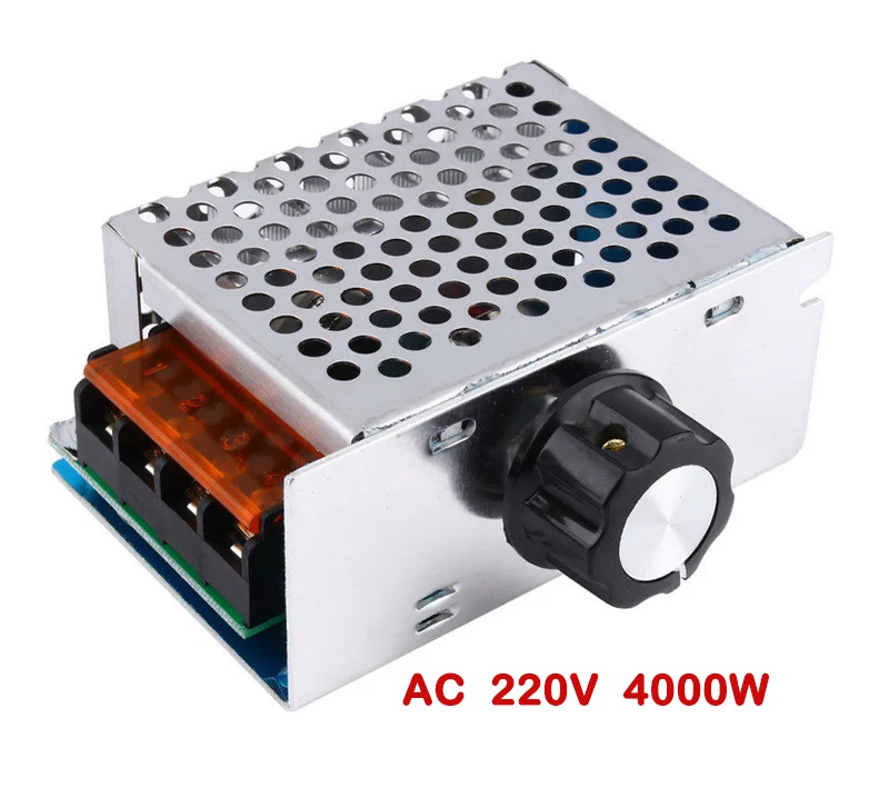 SCR Voltage Regulator, 4000W, AC 220V, Speed Regulator, Variator, Thermostat, Electronic Voltage Regulator Module