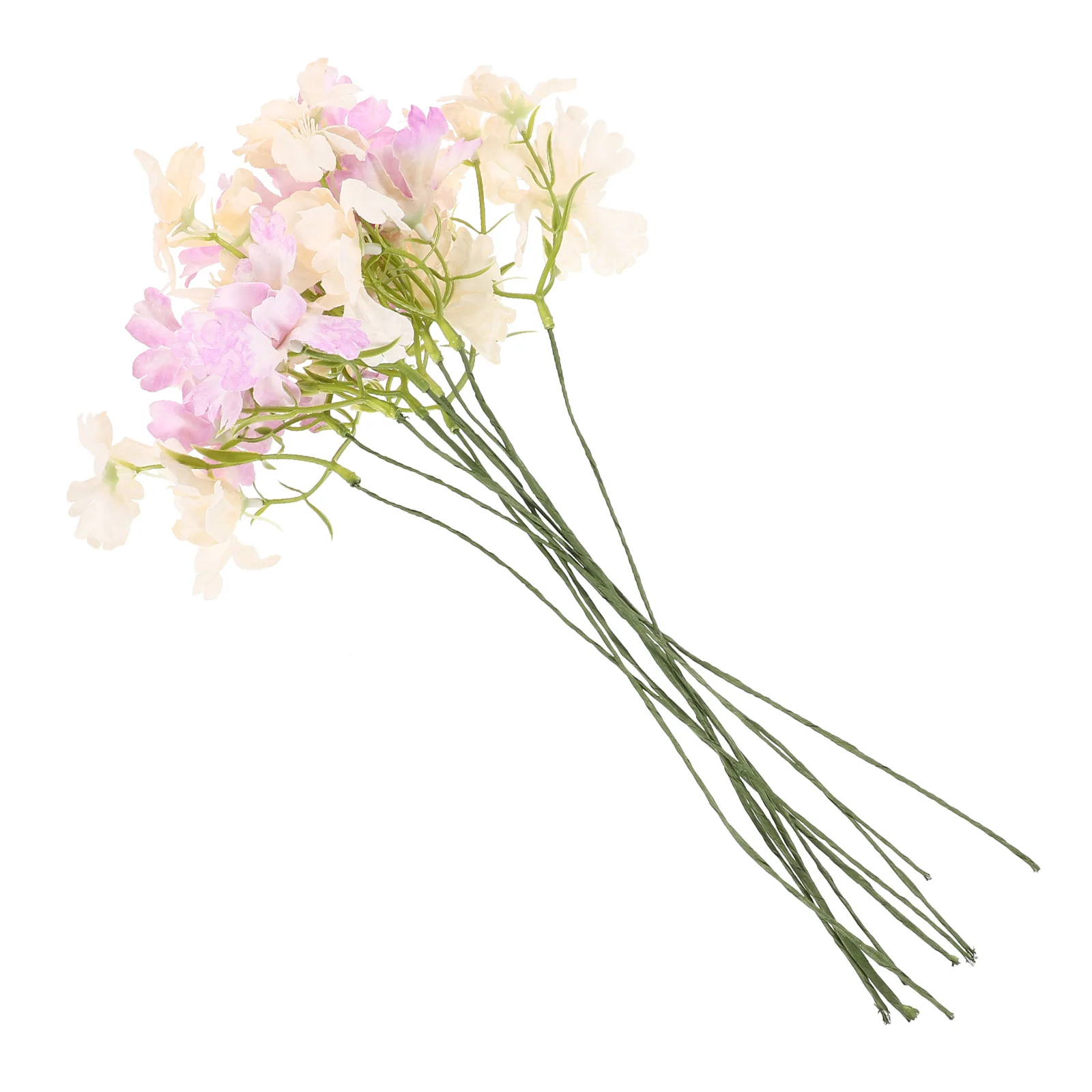 

10pcs Artificial Faux Stems Simulation For Home Wall Decor Wedding Party Household Faux Flowers Fake Flower Ornament Realistic