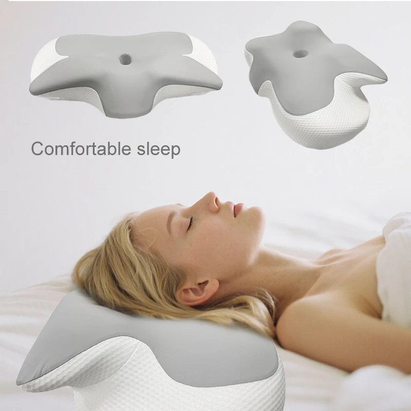 

Эргономичная подушка для шеи в форме бабочки, автомобильный универсальный подголовник, медленный отскок, подушка из пены с эффектом памяти без давления, комфортное средство для сна