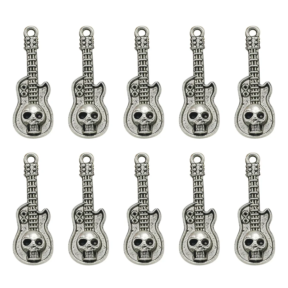 

20Pcs Alloy Skull Pendants Charms Silver DIY Necklace Bracelet Jewelry Making Charm Pendant Set Alloy Pendant Charm