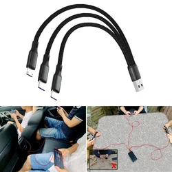 3 in 1 USB Splitter Cable USB to Type C Micro USB Multipurpose Cord USB Extension Charging Cable For Cell Phones Tablets