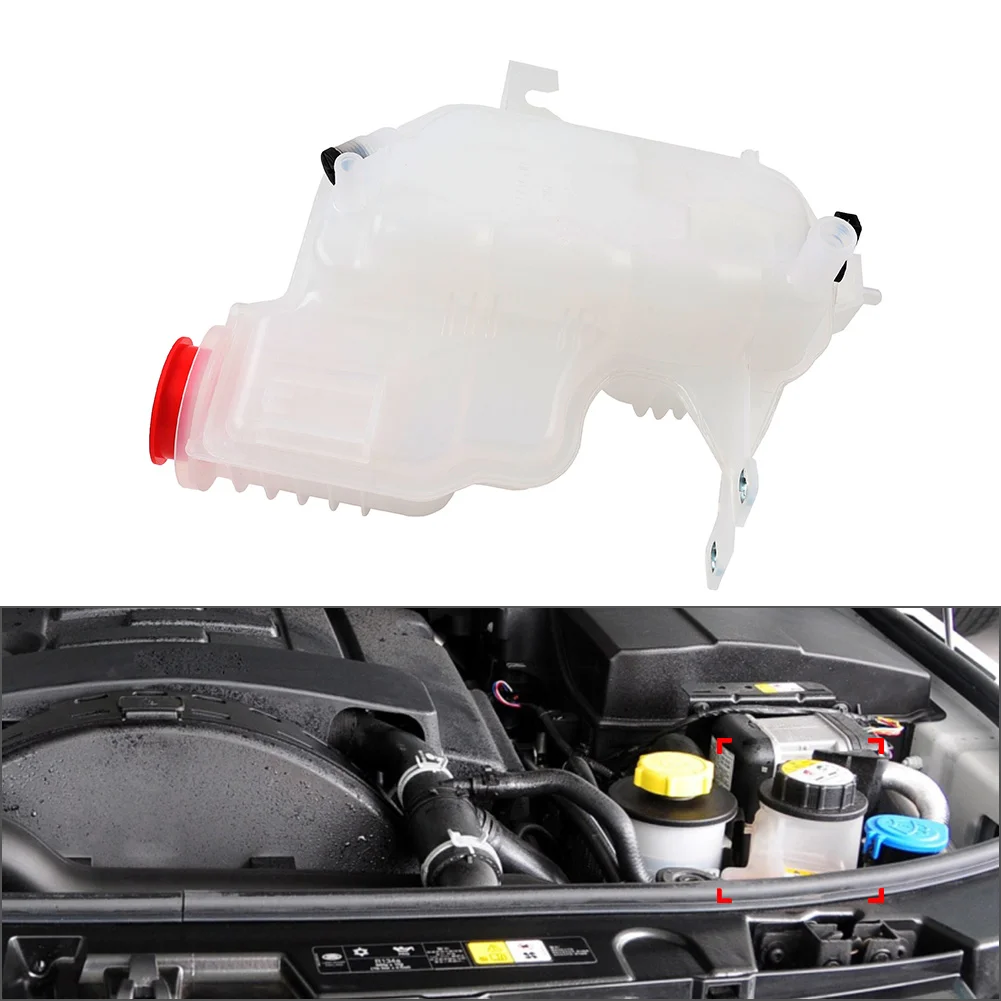 Reservoir Tank Coolant Overflow Bottle Expansion Tank 1Pc For Land Rover LR4 V6 3.0L 2014-2016 Red  White