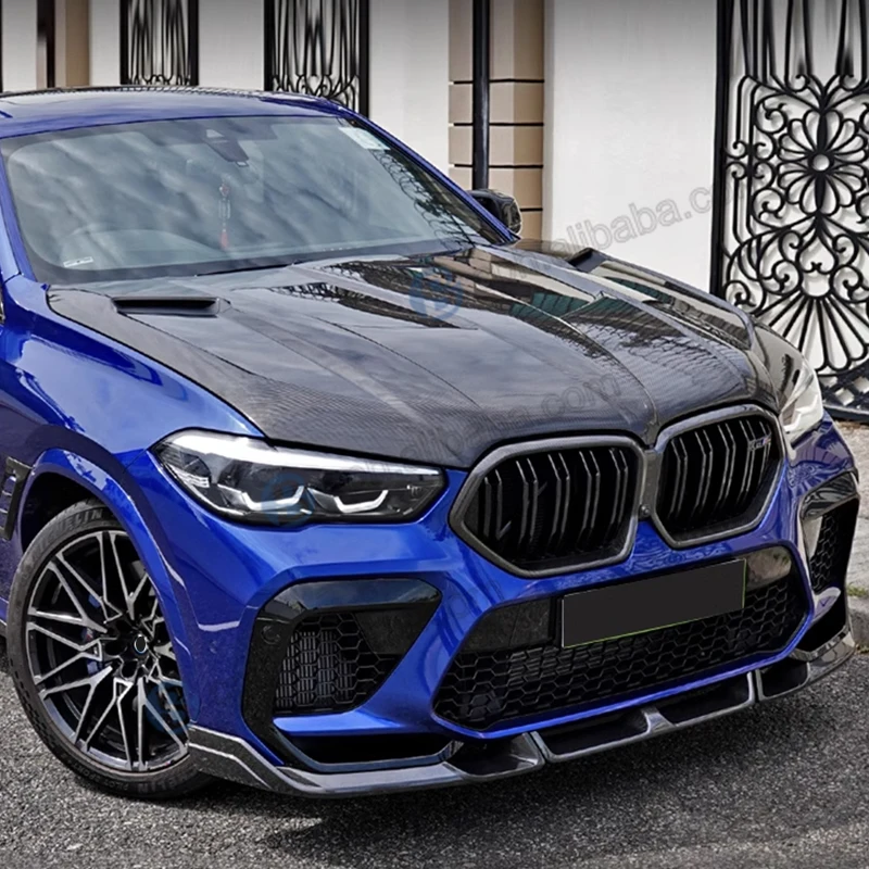 عالية الجودة LD نمط سيارة تجميل حقيقي ألياف الكربون محرك بونيه هود لسيارات BMW X5 X6 G05 G06 2019 + X5M X6M