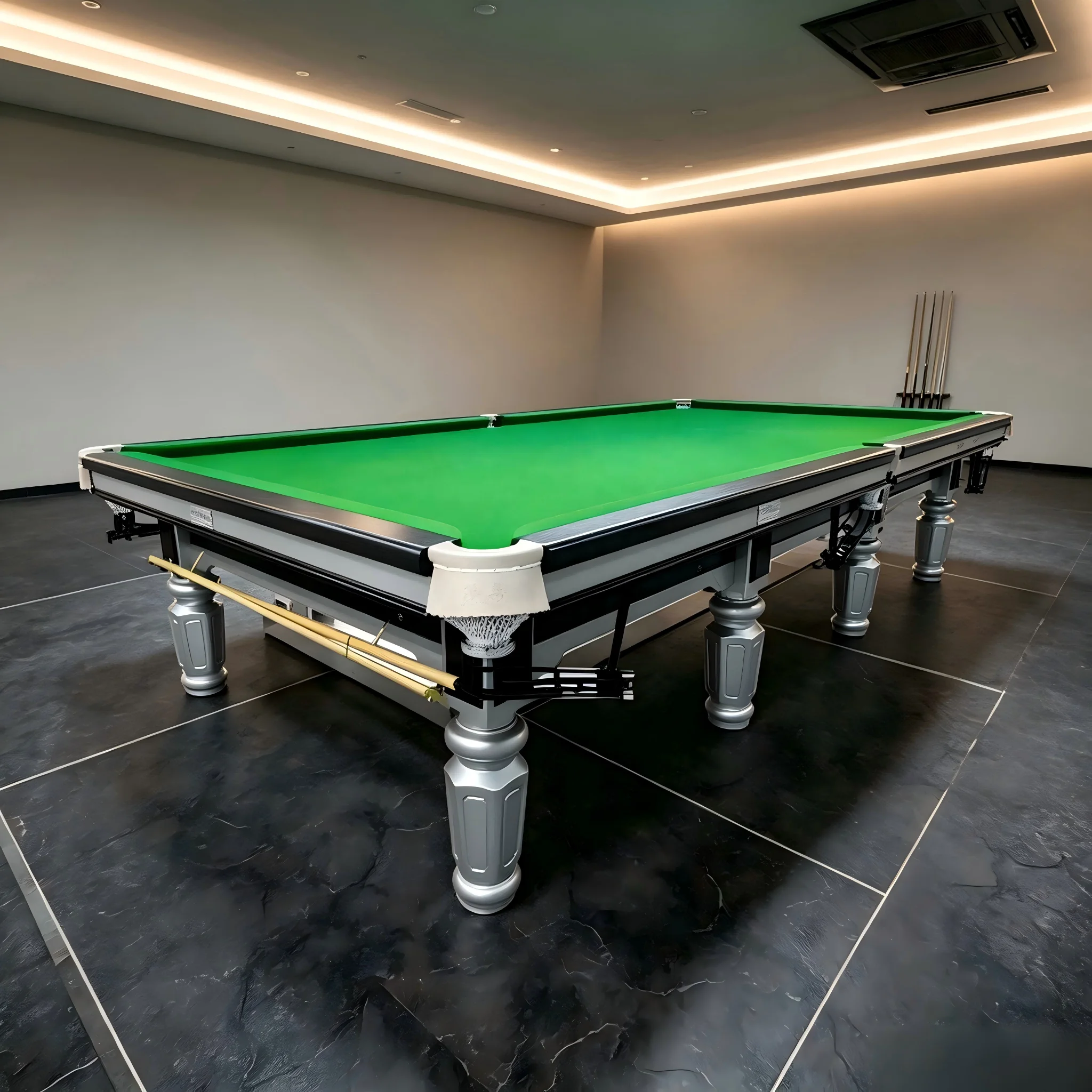 2026 International Standard Size 12ft Snooker Billiard Table Slate Surface with Northern Rubber Cushion Snooker Table for Commer