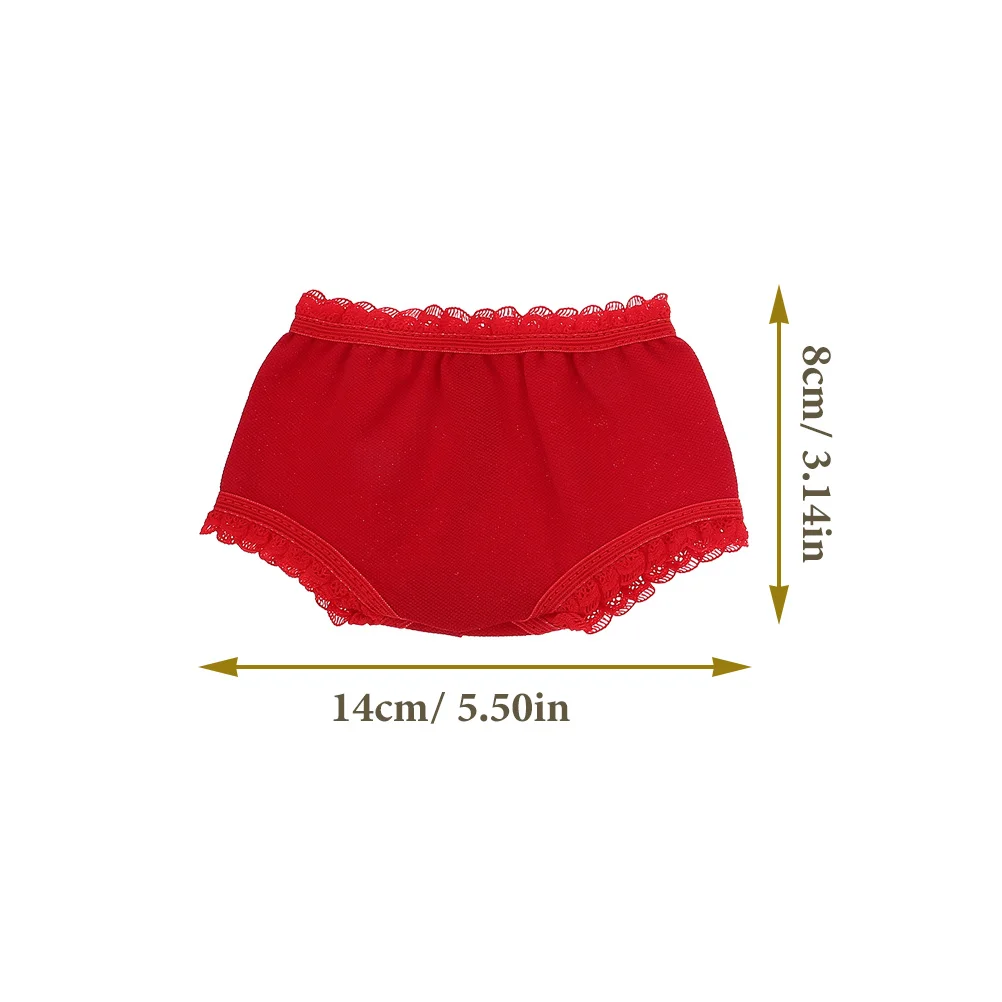 4pcs 18 Inch Panties Clothes Small Reusable Underpants Dressing Shorts Play Accessory Random Style