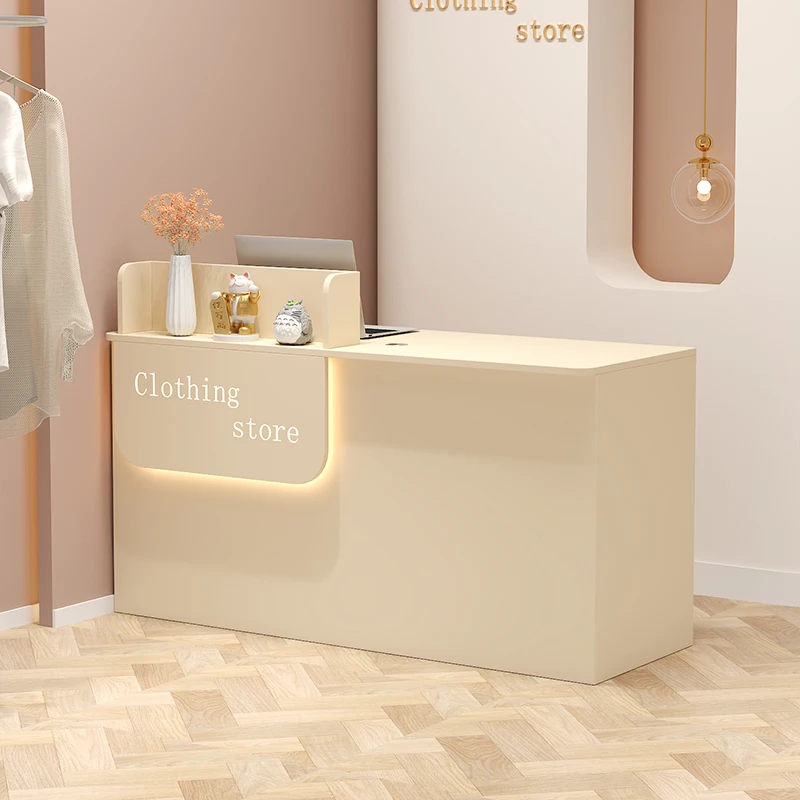 Luxuriöse, trendige Empfangstheke, moderne, einfache, exquisite Glamour-Empfangstheke, italienisches Design, Theke Empfang-Büromöbel