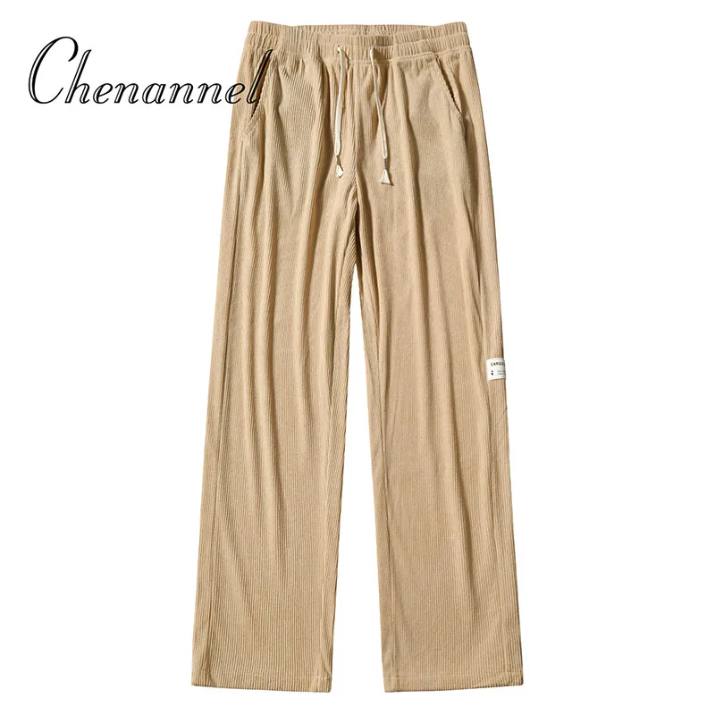 Pantalons décontractés pour hommes, pantalons sportifs polyvalents à jambes droites et amples, printemps-automne