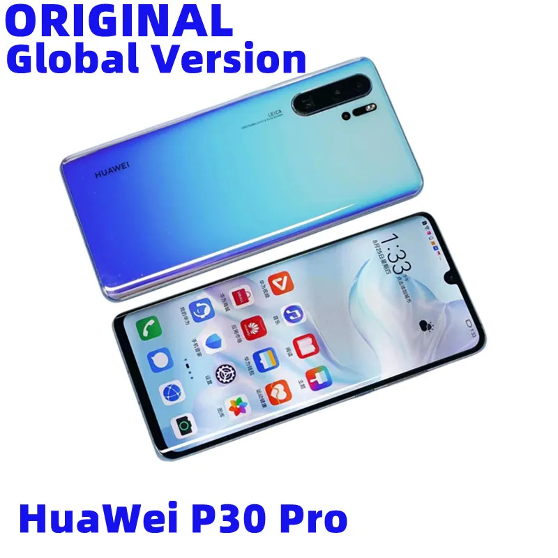 HuaWei P30 Pro Smartphone Global Version 40W Super Charger Kirin 980 NFC Wireless Charge 6.47