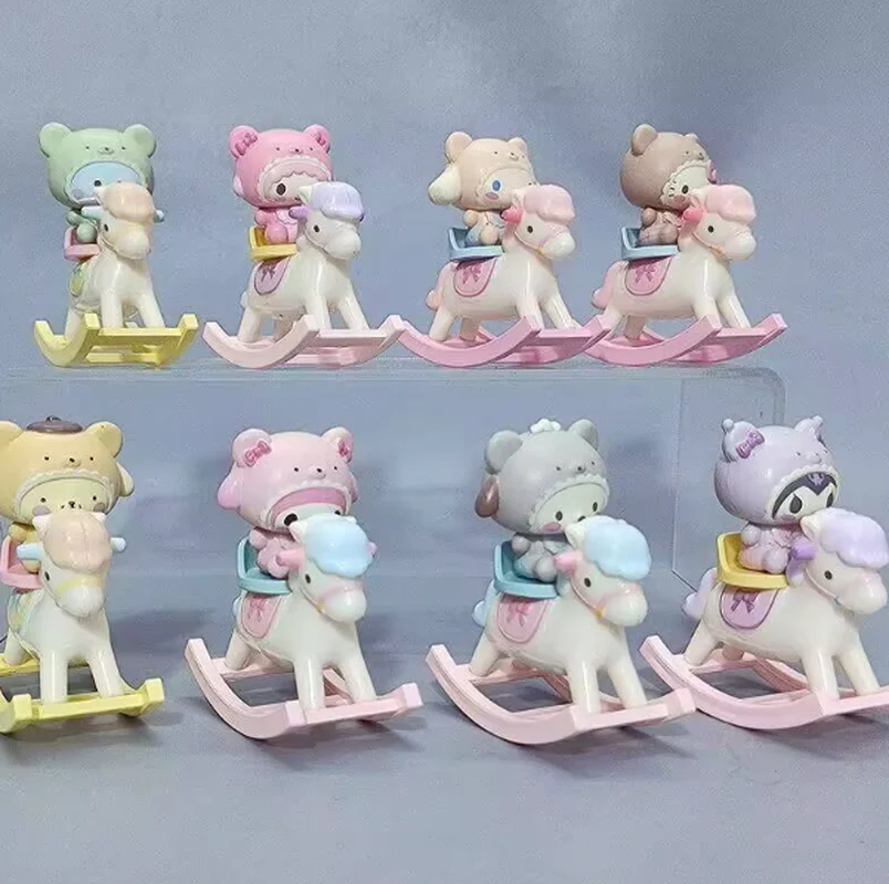 

New Product In Stock Kuromi Trojan Blind Box Parcha Dog Figurine Cute Desktop Ornament Doll Toy Birthday Surprise Gift