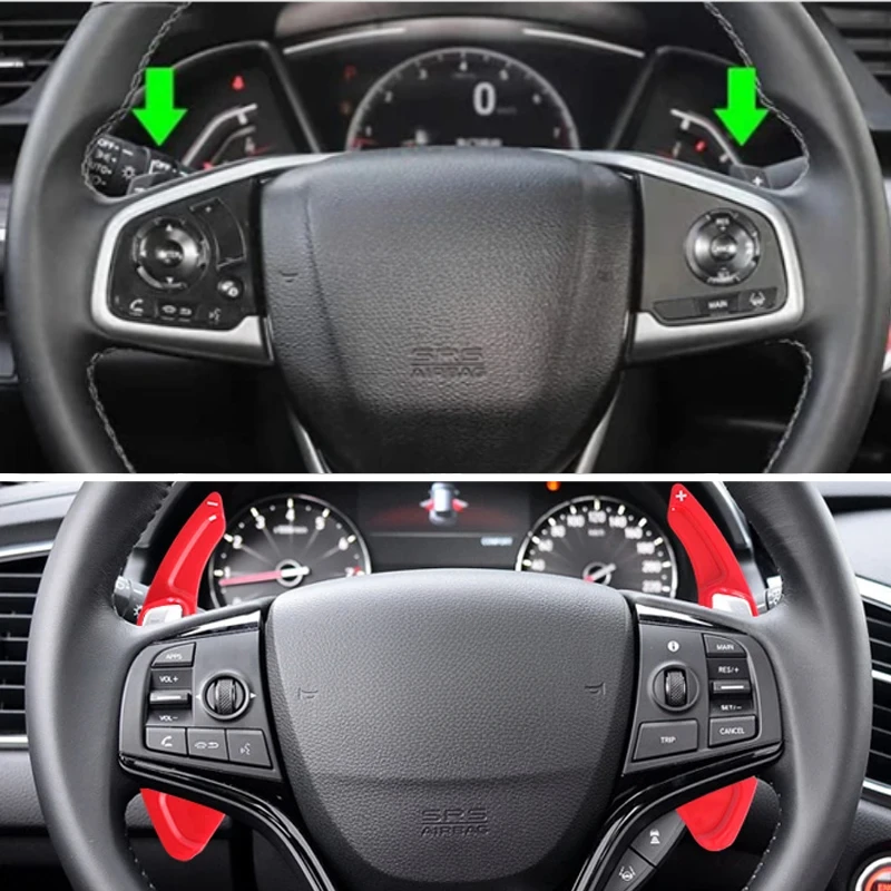 

For Honda Civic G10 Accord X CR-V Odyssey Acura CDX MDX RDX ILX TLX Car Sports Steering Wheel Shift Paddle Shifter