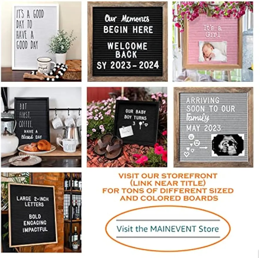 Large 24x30 Inch Felt Message Board for Menus, Signs, and Decor with Letters Included