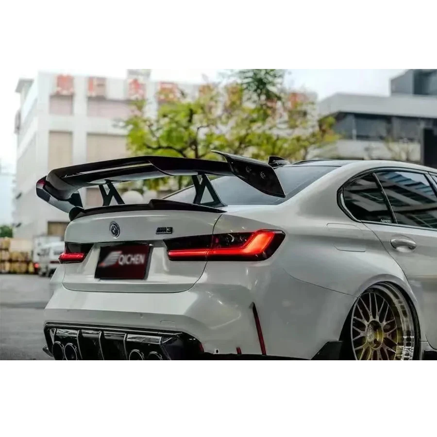لسيارات BMW 4 Series F32 F33 F36 G22 G23 زعانف ذيل من ألياف الكربون الخلفية الجذع المفسد دليل الجناح سيارة الجذع كلبشة طقم الجسم #4